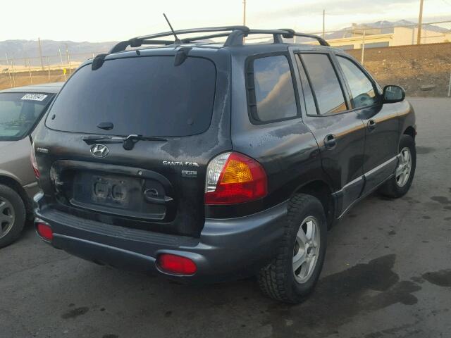 KM8SC13E74U830918 - 2004 HYUNDAI SANTA FE G BLACK photo 4