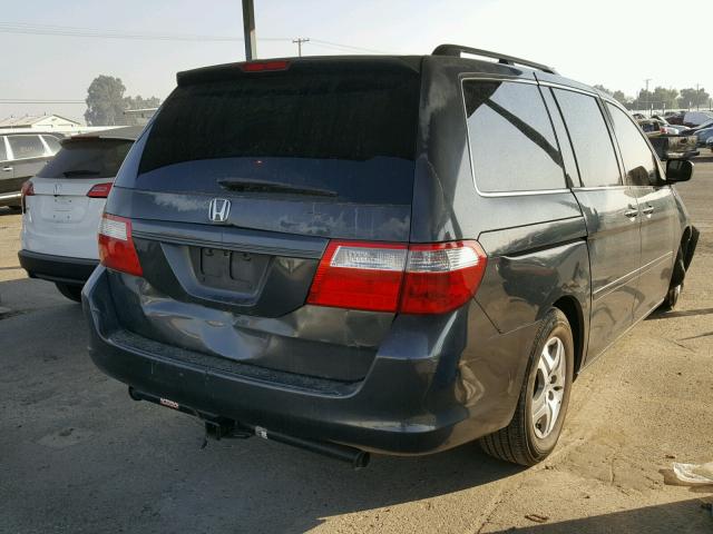 5FNRL38656B443859 - 2006 HONDA ODYSSEY EX CHARCOAL photo 4