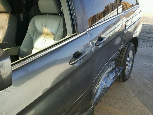 5FNRL38656B443859 - 2006 HONDA ODYSSEY EX CHARCOAL photo 9