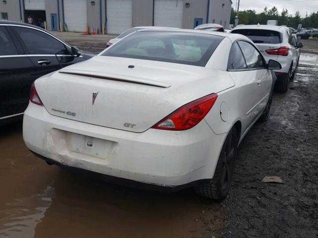 1G2ZH358164283367 - 2006 PONTIAC G6 GT WHITE photo 4