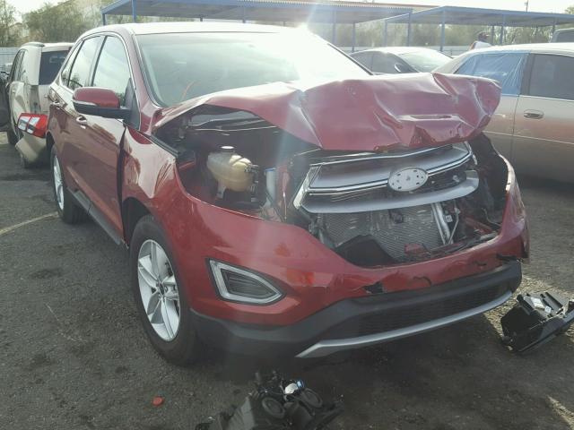 2FMTK3J95FBB74137 - 2015 FORD EDGE SEL RED photo 1