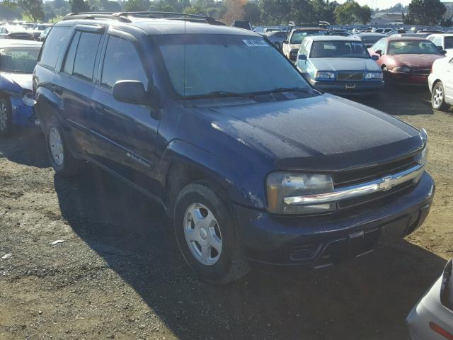 1GNDT13S522339878 - 2002 CHEVROLET TRAILBLAZE BLUE photo 1