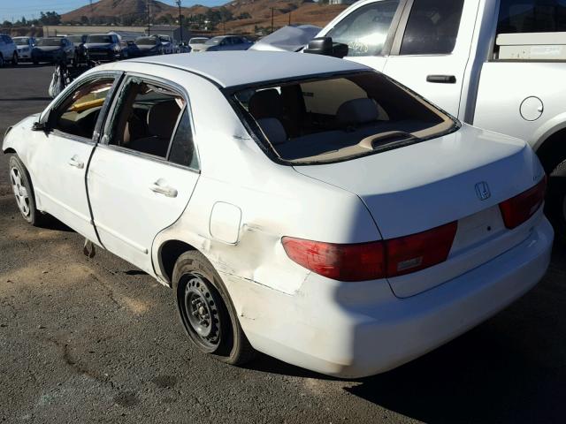 1HGCM56475A085219 - 2005 HONDA ACCORD LX WHITE photo 3