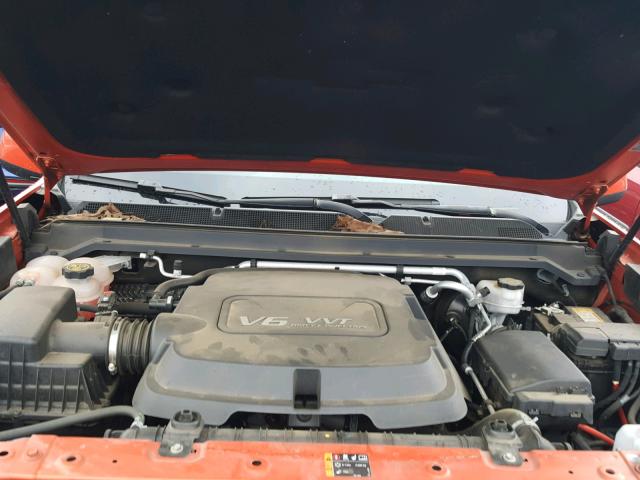 1GCGSDE36G1330796 - 2016 CHEVROLET COLORADO Z ORANGE photo 7