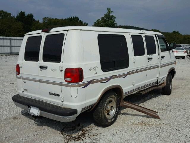 2B6HB11Y0WK104880 - 1998 DODGE RAM VAN B1 WHITE photo 4