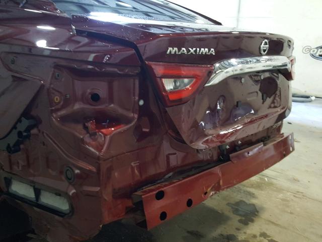 1N4AA6AP2HC399414 - 2017 NISSAN MAXIMA 3.5 RED photo 9