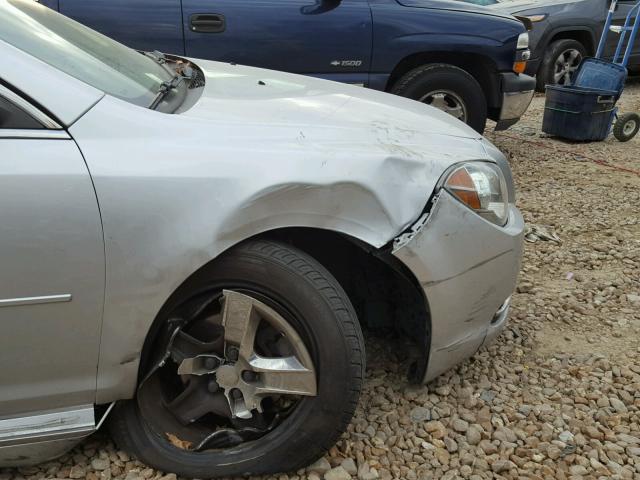 1G1ZC5E04AF319834 - 2010 CHEVROLET MALIBU 1LT ვერცხლისფერი ფოტო 9