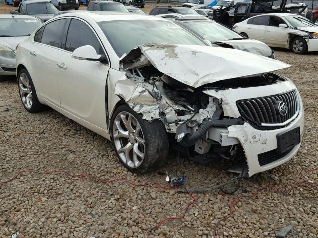 2G4GV5GVXC9206561 - 2012 BUICK REGAL GS WHITE photo 1