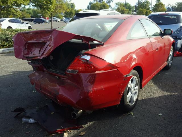 1HGCM72367A017442 - 2007 HONDA ACCORD LX RED photo 4