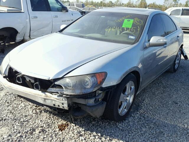 JH4KB165X6C003277 - 2006 ACURA RL SILVER photo 2