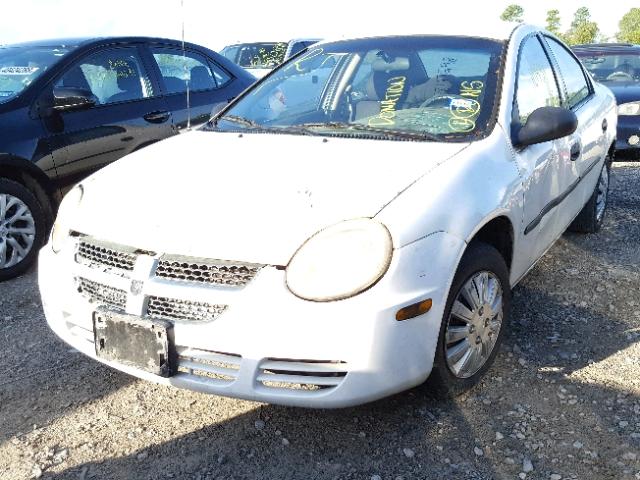 1B3ES26CX4D606340 - 2004 DODGE NEON BASE WHITE photo 2