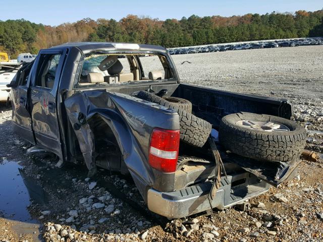 1FTPW14505KC14538 - 2005 FORD F150 SUPER GRAY photo 3