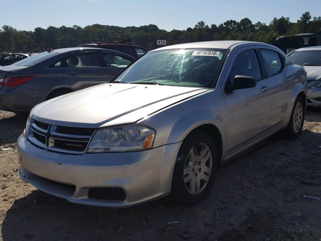 1B3BD4FB9BN625033 - 2011 DODGE AVENGER EX SILVER photo 2