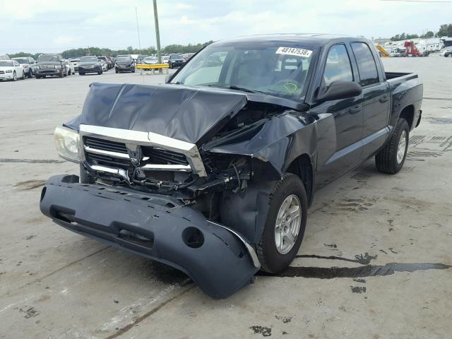 1D7HE48N45S251021 - 2005 DODGE DAKOTA QUA BLACK photo 2