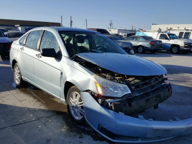 1FAHP35N38W123925 - 2008 FORD FOCUS SE BLUE photo 1