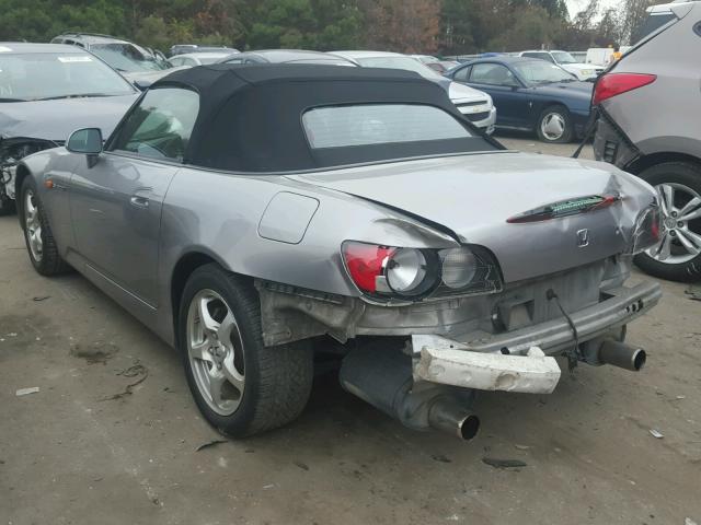 JHMAP1148YT007486 - 2000 HONDA S2000 SILVER photo 3