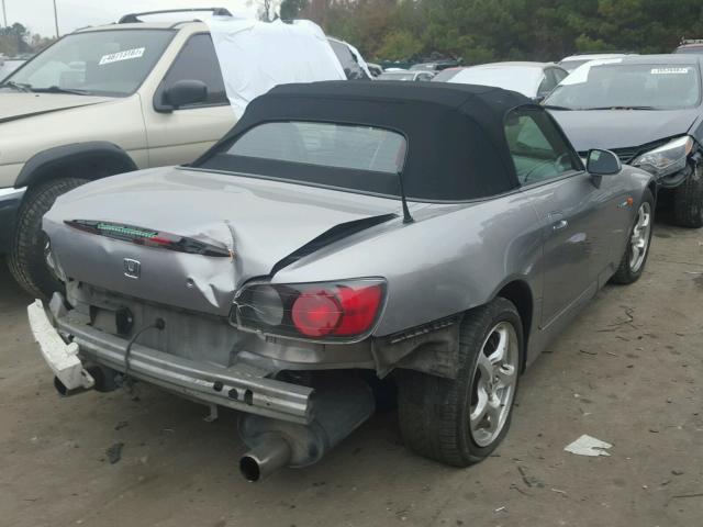 JHMAP1148YT007486 - 2000 HONDA S2000 SILVER photo 4