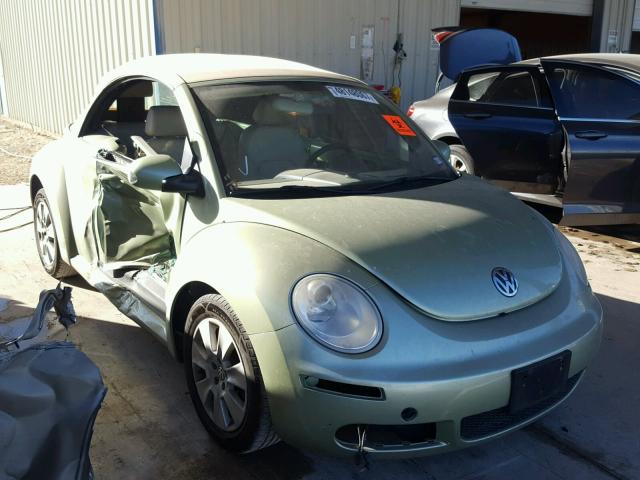 3VWPF31Y88M412093 - 2008 VOLKSWAGEN NEW BEETLE GREEN photo 1