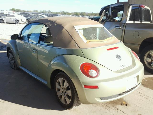 3VWPF31Y88M412093 - 2008 VOLKSWAGEN NEW BEETLE GREEN photo 3