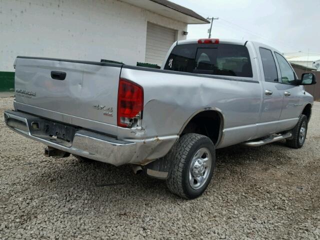 1D7KU28D23J655300 - 2003 DODGE RAM 2500 S SILVER photo 4