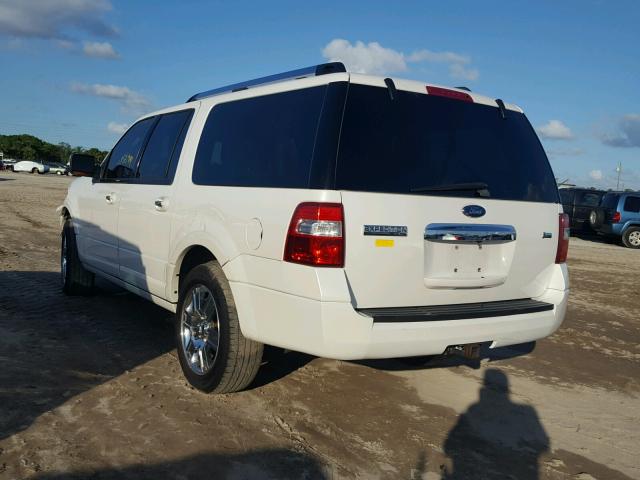 1FMJK1K59AEA64177 - 2010 FORD EXPEDITION WHITE photo 3