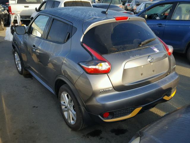 JN8AF5MV9FT554462 - 2015 NISSAN JUKE S CHARCOAL photo 3