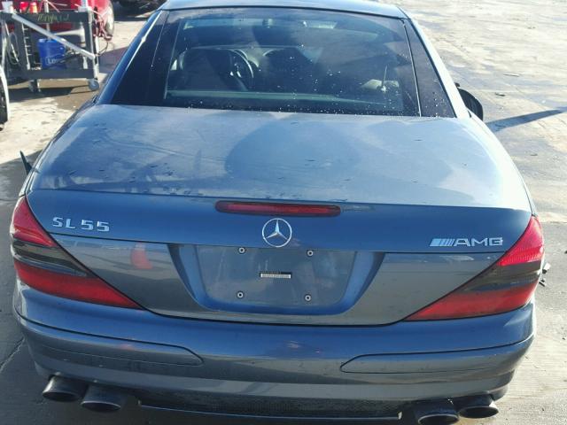 WDBSK74F25F095819 - 2005 MERCEDES-BENZ SL 55 AMG BLUE photo 6