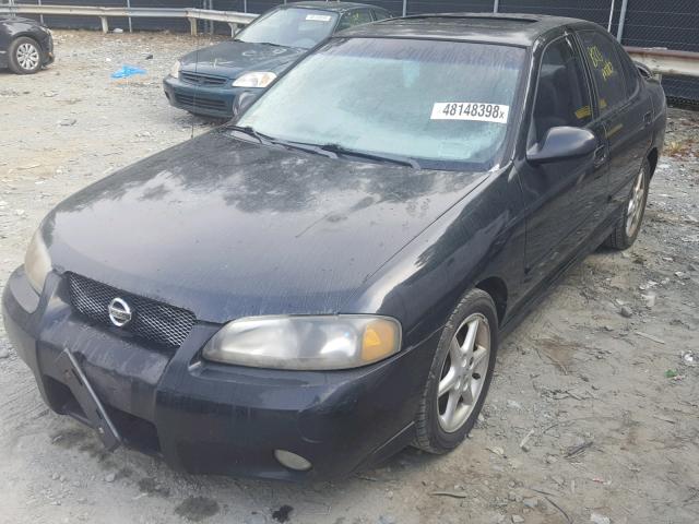 3N1AB51D43L727844 - 2003 NISSAN SENTRA SE- BLACK photo 2