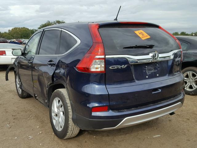 3CZRM3H59GG704050 - 2016 HONDA CR-V EX BLUE photo 3