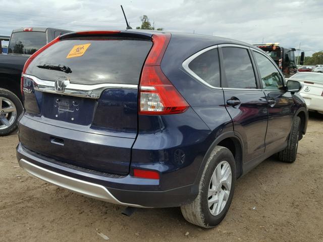 3CZRM3H59GG704050 - 2016 HONDA CR-V EX BLUE photo 4