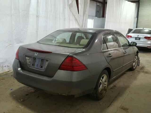 1HGCM56776A042897 - 2006 HONDA ACCORD EX GRAY photo 4