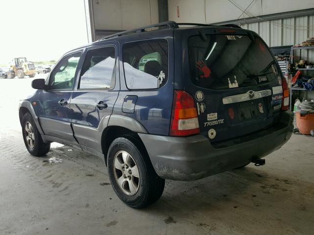 4F2CZ06163KM34855 - 2003 MAZDA TRIBUTE ES BLUE photo 3