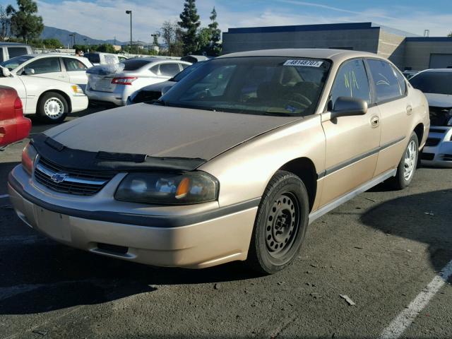 2G1WF55E3Y9184824 - 2000 CHEVROLET IMPALA TAN photo 2