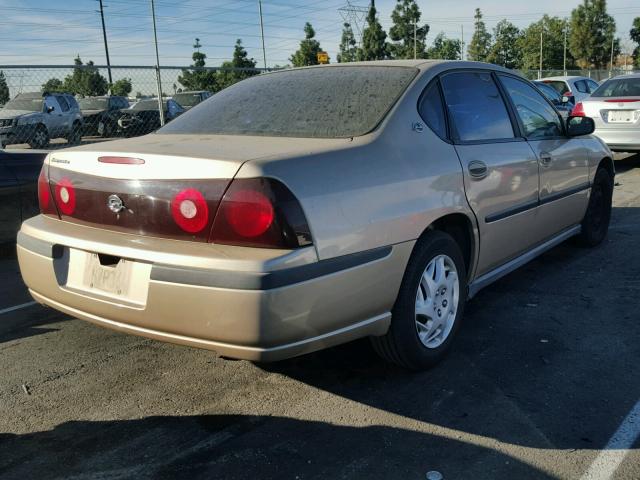 2G1WF55E3Y9184824 - 2000 CHEVROLET IMPALA TAN photo 4