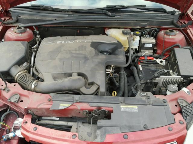 1G2ZA5E01A4130135 - 2010 PONTIAC G6 RED photo 7