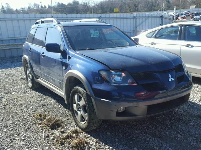 JA4LZ41G53U050552 - 2003 MITSUBISHI OUTLANDER BLUE photo 1