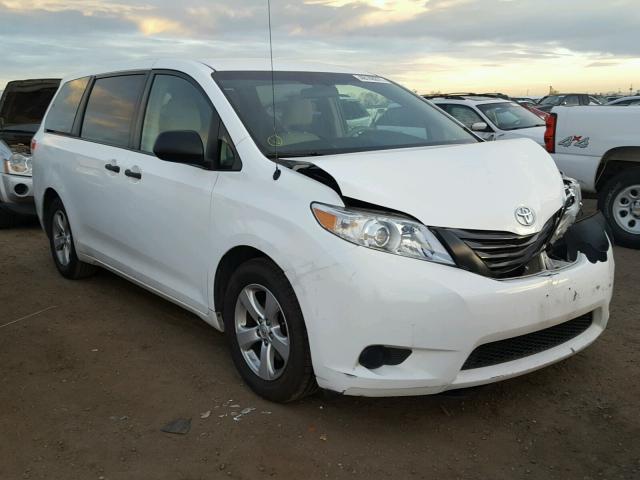 5TDZK3DC7DS338165 - 2013 TOYOTA SIENNA BAS WHITE photo 1