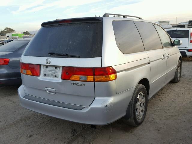 5FNRL18973B032134 - 2003 HONDA ODYSSEY EX SILVER photo 4