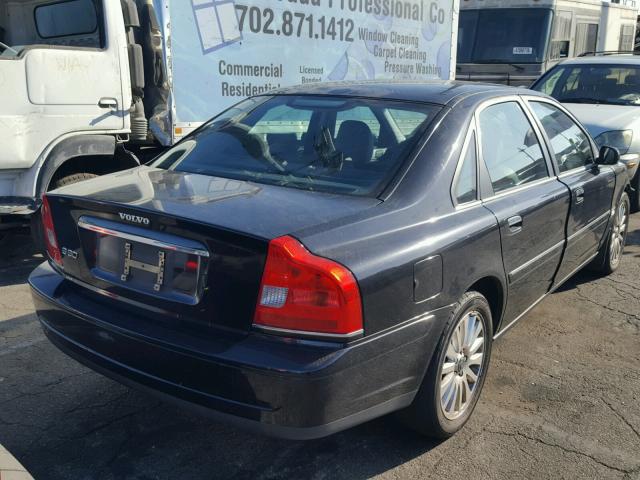 YV1TS592661445333 - 2006 VOLVO S80 2.5T BLACK photo 4