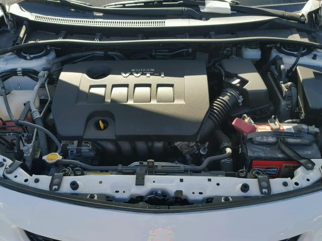 JTDBU4EE6AJ077220 - 2010 TOYOTA COROLLA BA WHITE photo 7