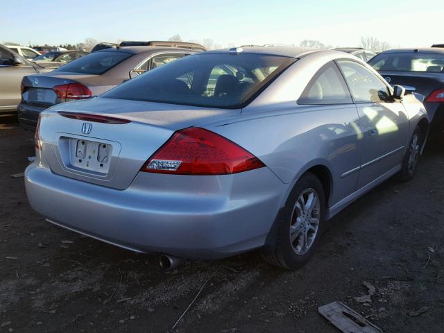 1HGCM72667A011053 - 2007 HONDA ACCORD EX SILVER photo 4