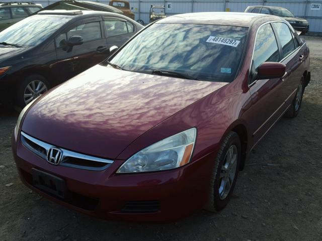 1HGCM56356A082537 - 2006 HONDA ACCORD SE RED photo 2