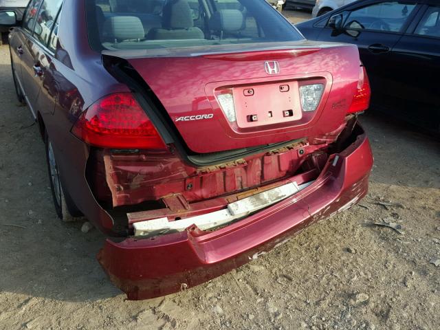 1HGCM56356A082537 - 2006 HONDA ACCORD SE RED photo 9