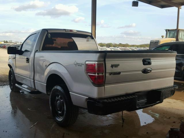 1FTMF1CW5AKE46009 - 2010 FORD F150 SILVER photo 3