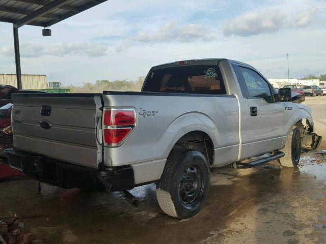 1FTMF1CW5AKE46009 - 2010 FORD F150 SILVER photo 4