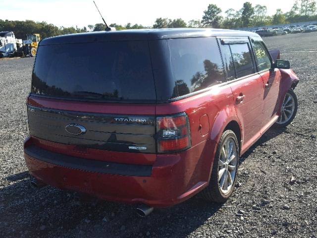 2FMHK6DT4CBD09845 - 2012 FORD FLEX LIMIT RED photo 4