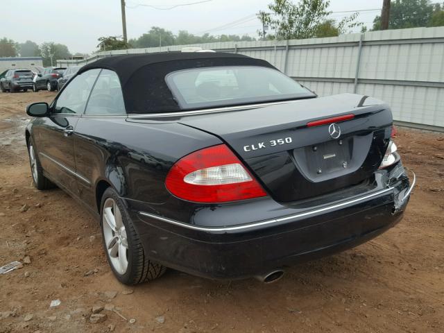 WDBTK56G76T057312 - 2006 MERCEDES-BENZ CLK 350 BLACK photo 3