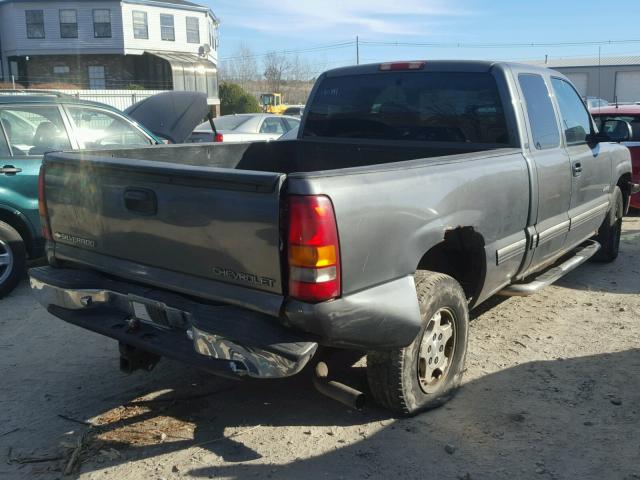 1GCEK19T5YE377294 - 2000 CHEVROLET SILVERADO GRAY photo 4