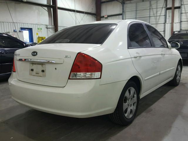 KNAFE122X75432878 - 2007 KIA SPECTRA EX WHITE photo 4