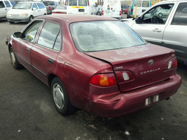 1NXBR12E6XZ215295 - 1999 TOYOTA COROLLA VE BURGUNDY photo 3